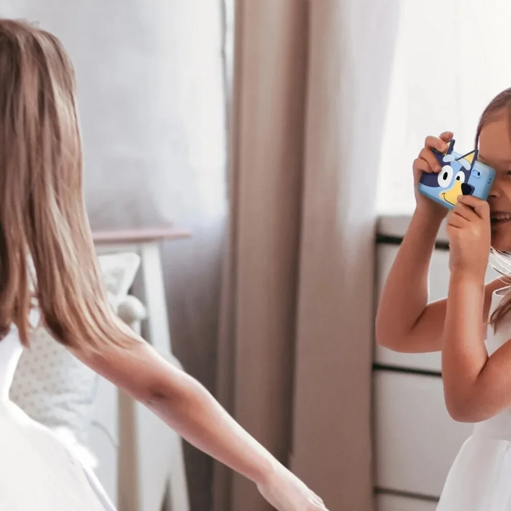 eKids Bluey Digital Camera for Kids with SD Card and Built-in Digital Stickers
